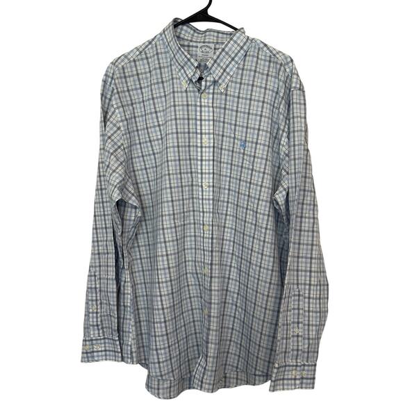 Brooks Brothers Other - Brooks Brothers Regent Long Sleeve Button Down Checkered Shirt Size XL Preppy